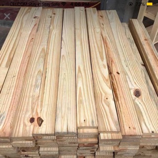 pine wood baru siap ketam 5 kaki pnjg,lebar 4 inci, tebal 20mm