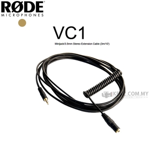 Rode VC1 VC-1 Stereo 3.5mm Stereo Audio Jack Extension Cable Mini Male to Stereo Mini Female VideoMic Cable