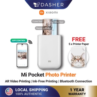 Xiaomi Mi Pocket Photo Printer AR 400dpi With DIY Share Mini Picture (500mAh)