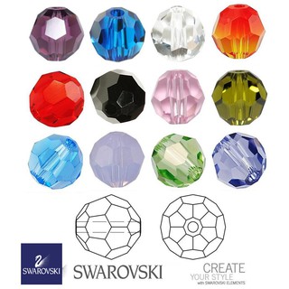 ORIGINAL SWAROVSKI ELEMENTS #5000 Faceted Round 8mm Crystal Beads (part 1)