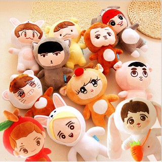Kpop EXO ChanYeol Kris Kai Sehun Luhan BaekHyun Suho Lay D.O Plush Toy Doll Gift