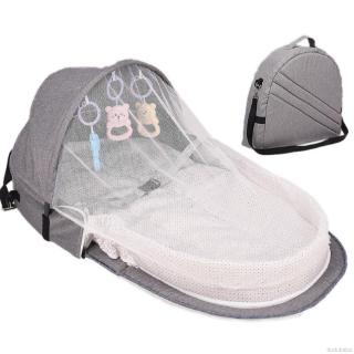 【dudubaba】Multi-function Folding Bed,Portable Travel Mosquito Net Breathable Infant Sleeping Basket With Toys