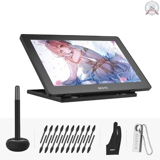 J&F BOSTO 16HDT Portable 15.6 Inch H-IPS LCD Graphics Drawing Tablet Display Support Capacitive Touc