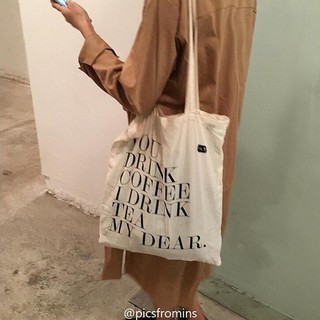 【IN-STOCK❤️】Character Casual Double-sided Printing Embroidered Shopping Bags