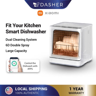 Mhome Smart Dishwasher 6 Wash Modes xioami App & Xiaoai Voice Control Dishwasher machine 米洗碗机