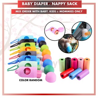 Nappy Sack / Baby Diaper Plastic Bag - Random