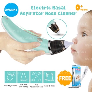 AVOSKY Rechargeable Baby Kids Electric Nasal Aspirator Nose Cleaner Suction