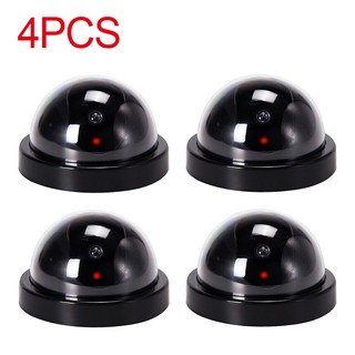 4 Pack Fake Dome Security Camera Decoy CCTV with Flashing Red LED Light Dum GZJL