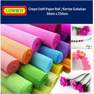Crepe Craft Paper Roll /Kertas Gubahan 50cm x 250cm