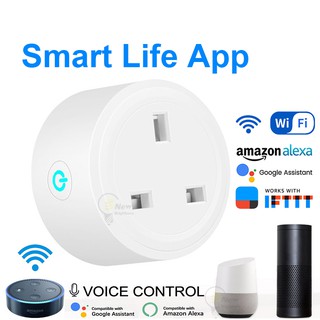 Malaysia plug Smart WIFI Plug Socket Power Switch Smart Life APP control works with Amazon Alexa Google Home IFTTT. UK Plug