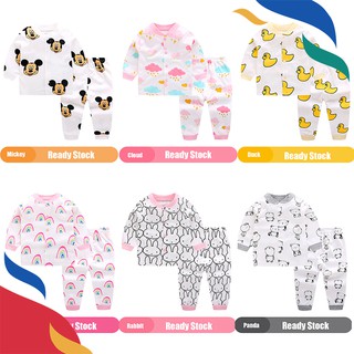 Newborn Baby Pyjamas Romper Girl Boy Cotton Baju Tidur Kids Clothing Suit
