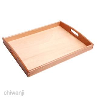 Wooden Montessori Material - Rectangle Tray 32x24cm