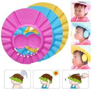 🔥🎉BEST SELLER !!!🔥🎉Baby Shower Cap with Ear Protection Pads Adjustable