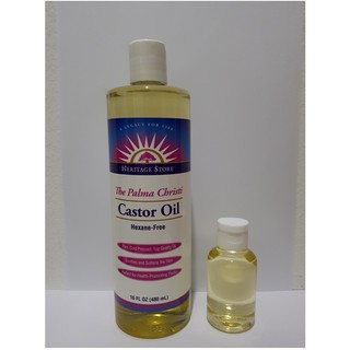 (Ready stock!!!) Heritage Store Castor Oil Repack Trial/Travel Size 50ml