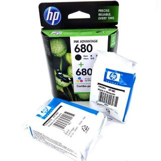 Official HP 680 Black or Tri-Color Ink Cartridges