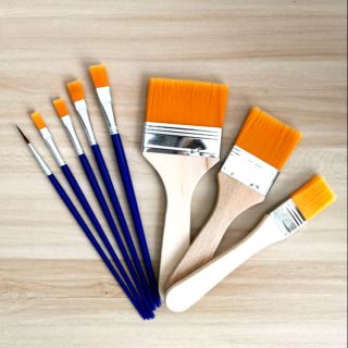 Nylon brush palette acrylic brush watercolor brush art diy paint oil brushes