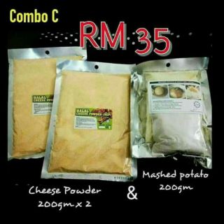 🔥READY STOCK🔥 2PACK CHEESE POWDER + 1PACK MASHED POTATO