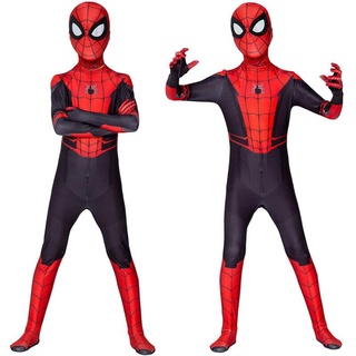 Kid Boy Spider-Man Far From Home Spiderman Zentai Cosplay Costume Jumpsuit