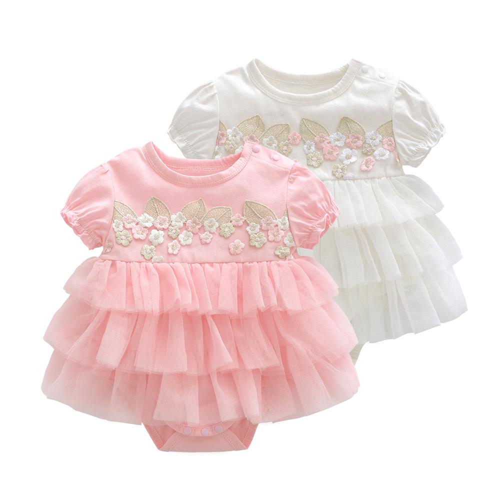 Baby dress skirt 0-12 months summer baby cake skirt girl's clothing (1)