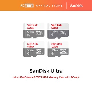 Sandisk Ultra MicroSD UHS-I Memory Card (16GB/32GB/64GB/128GB)