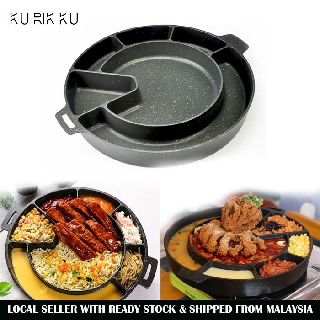 Korea BBQ Cheese Hot Pot Non Stick Medical Stone Gas Stove Top Grill Pan Plate