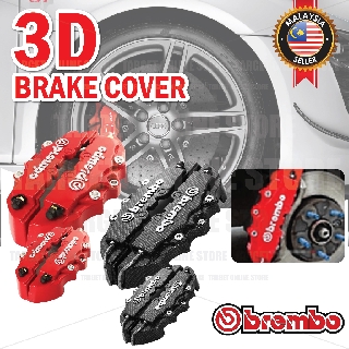 2 PCS Brembo High Performance Brake Decoration Caliper Cover 3D Style/Sarung Brek