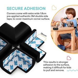 [Ready Stock]Edge & Corner Guards Child Baby Safety Silicone Protector Table Corner Edge Protection Cover Anti-collision