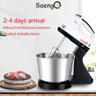 SaengQ 7 Speed Electric Food Mixer Table Stand Cake Dough Mixer Handheld Egg Beater Blender Baking Whipping Cream Machine