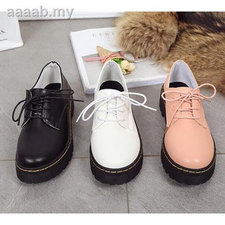 🔥READY STOCK🔥 British thick-soled retro small shoes low help flat casual