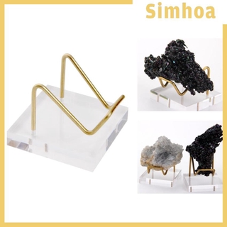 [SIMHOA] Display Stand Geode Fossil Mineral Rock Crystal Agate Clear Acrylic Stand Holder