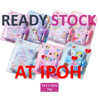 BT21 My Little Pony Hello Kitty Frozen Pink Fong Baby Shark Buku Nota Budak Comel Notebook Bunny Dino (1)