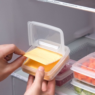 【Ready stock】Cheese Slices Storage Box Small storage box Refrigerator Dedicated Scallion Ginger Garlic Fruit Fresh-Keeping