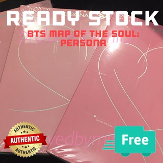 OFFICIAL BTS MAP OF THE SOUL: PERSONA ALBUM WITH POSTCARD (NO PHOTOCARD INCLUDED)