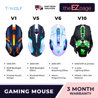 T-Wolf Mechanical Gaming Mouse V1/V5/V6/V10