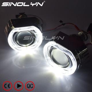 H4 H7 Car Headlights LED Angel Eyes Halo Bi-xenon Projector Lens Devil Lens Accessories Retrofit Use H1 Xenon Bulb (1)