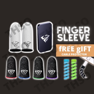 Finger Sleeve Gaming Sweatproof Gloves Mobile Finger Sleeve Touchscreen Game Controller Sarung Jari