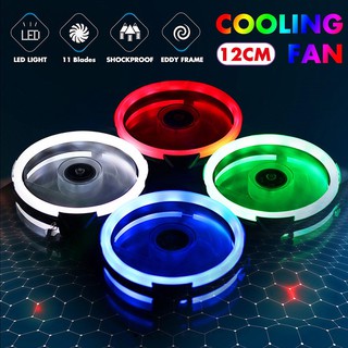 1/3pcs LED chassis radiator silent fan computer components