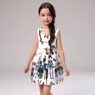 [SALE] KIDS DRESS IN BUTTERFLY WITH NECKLACE