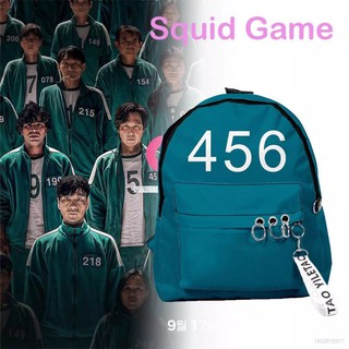 squid game backpack 3D leisure backpack men and women bag college style school bag surrounding (1)
