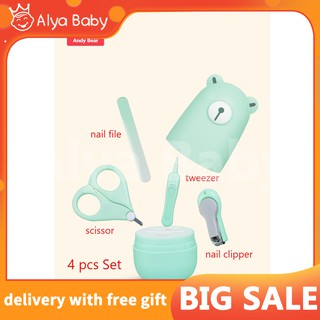 Four-Piece Set Baby Safety Nail Clipper Baby Nail Clipper Baby Scissor