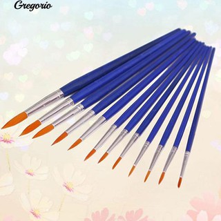 G 12x Round Pointed Tip Nylon Hair Brush Artist Paint Water Color Painting Pens