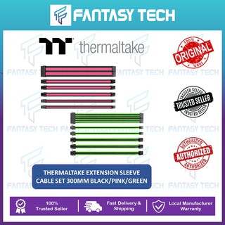 THERMALTAKE EXTENSION SLEEVE CABLE SET 300MM BLACK/PINK/GREEN