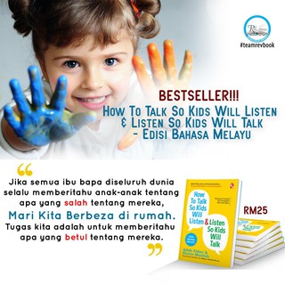 BUKU PARENTING : HOW TO TALK SO KIDS WILL LISTEN & LISTEN SO KIDS WILL TALK - EDISI BM