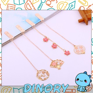 Cherry blossoms Bookmark Flower New Creative Fresh Metal Cute Pink Book Mark Dinory Cute Stationery School & Office