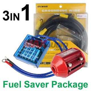 [FREE🎁]3in1 PIVOT VS-1 Voltage Stabilizer + PIVOT 5-Point Grounding Cable + HKS Magnet Fuel Saver Package