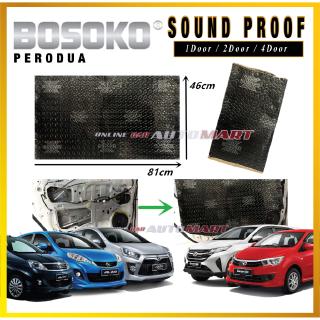 Universal Bosoko Sound Damping Car Door Soundproof Insulation For Perodua (1pc,2pcs,4pcs)