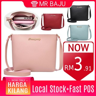 [Local Ready Stock] Fashion Top Seller Premium Pu Fashion Sling Bag Handbag Wanita Korea Bag Women Sling mrbaju - B059