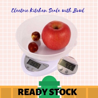 Electronic Kitchen Scale With Bowl (5kg/1gm)