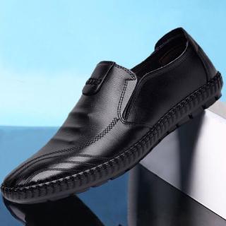 Men's Loafer Comfort Black/brown PU Leather Non-slip Driving Shoes Men's Shoes