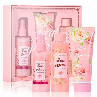 Body & Earth Fragrance Gift Set Mother's Day, Body Mist & Body Lotion & Shower Gel Minyak Wangi Perfume for Women